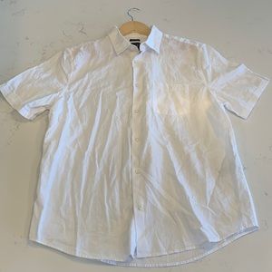 Men’s linen blend short sleeve shirt